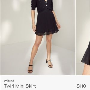 Wilfred Pleated Twirl Skirt